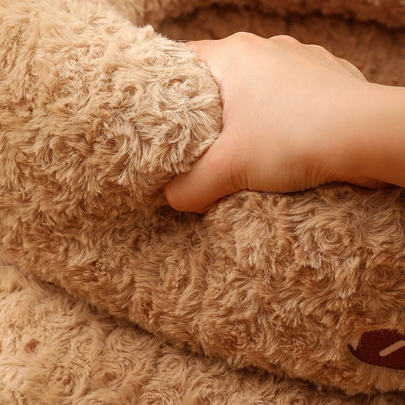 Round Plush Pet Beds for Pet Sleep Nest Sofa