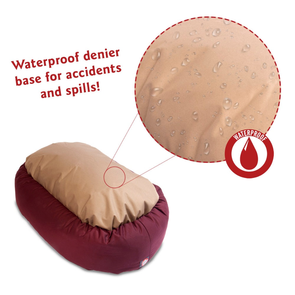 Poly Cotton Sherpa Bagel Pet Bed