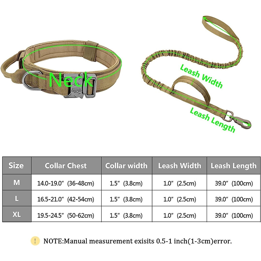 Tactical Dog Collar and Leash Set