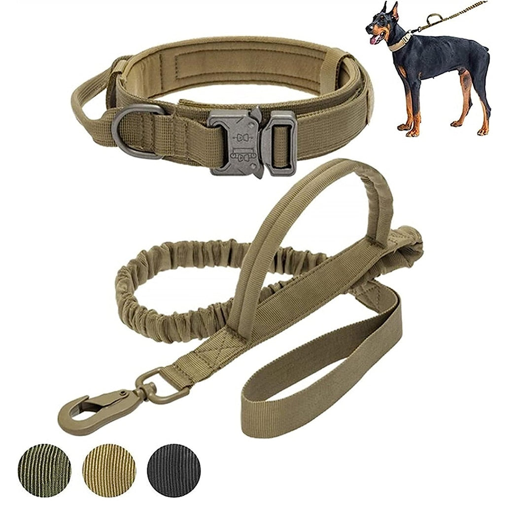 Tactical Dog Collar and Leash Set