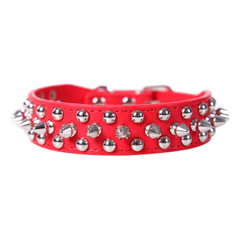 Adjustable Leather Pet Dog collar Neck Strap