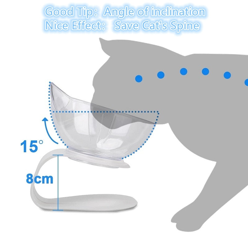 Non-Slip Double Cat Bowl Pet Water Food Feed