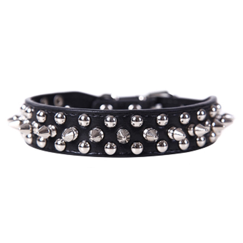 Adjustable Leather Pet Dog collar Neck Strap