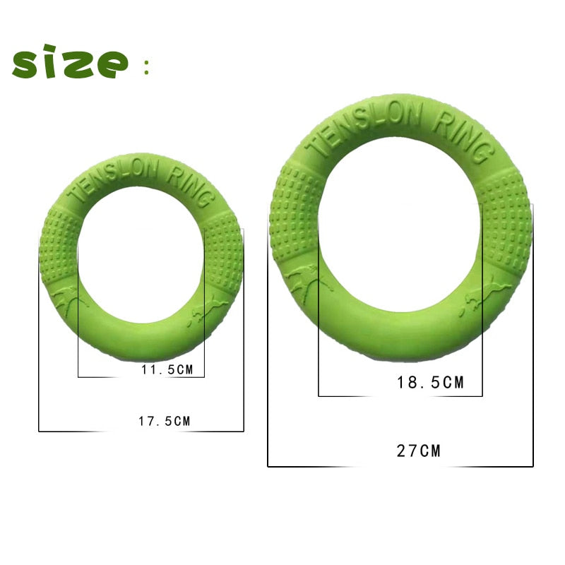 Pet Ball Launchers for Training Ring Puller Resistant Bite Floating Toy