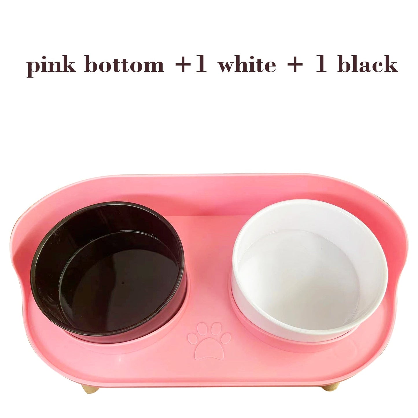 Adjustable Height Double Bowl Pet Feeder