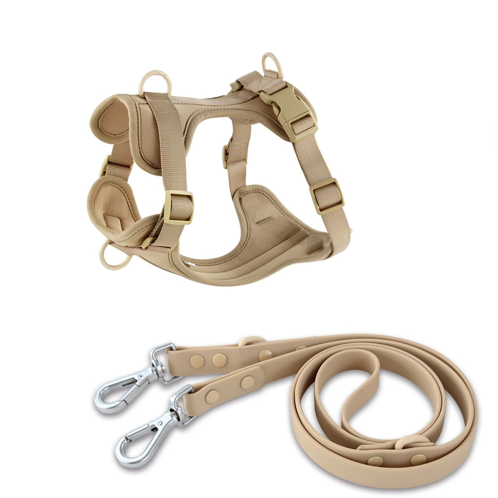 PVC Comfortable Harness Adjustable Dog Chest Strap Leash
