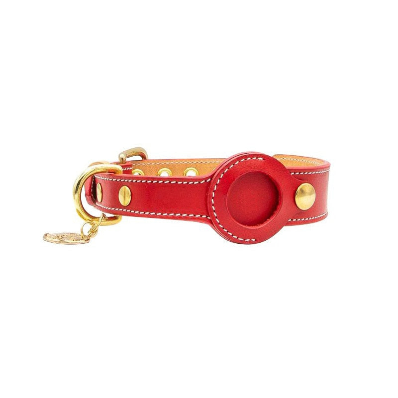 Genuine Dog Leather Collars । Rolled Leather Dog Collar