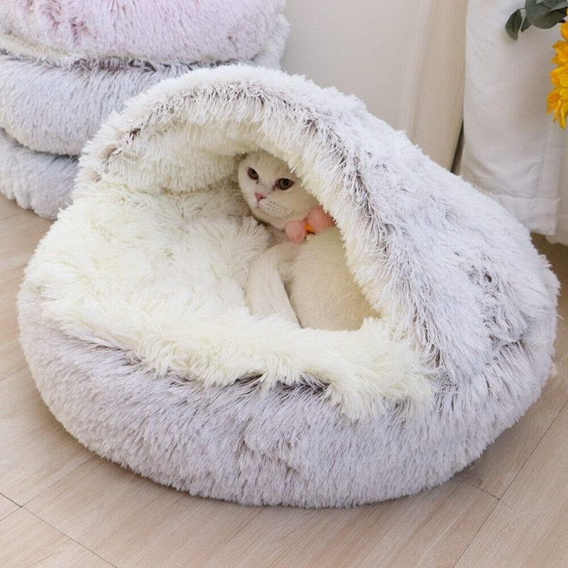 Plush Pet Bed Round Cushion