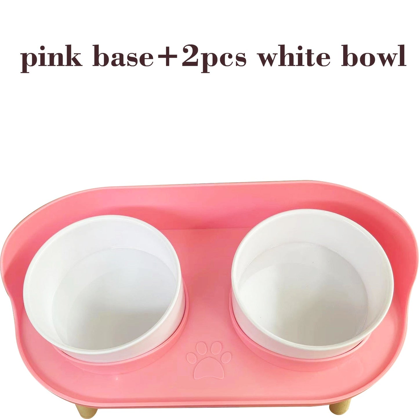 Adjustable Height Double Bowl Pet Feeder