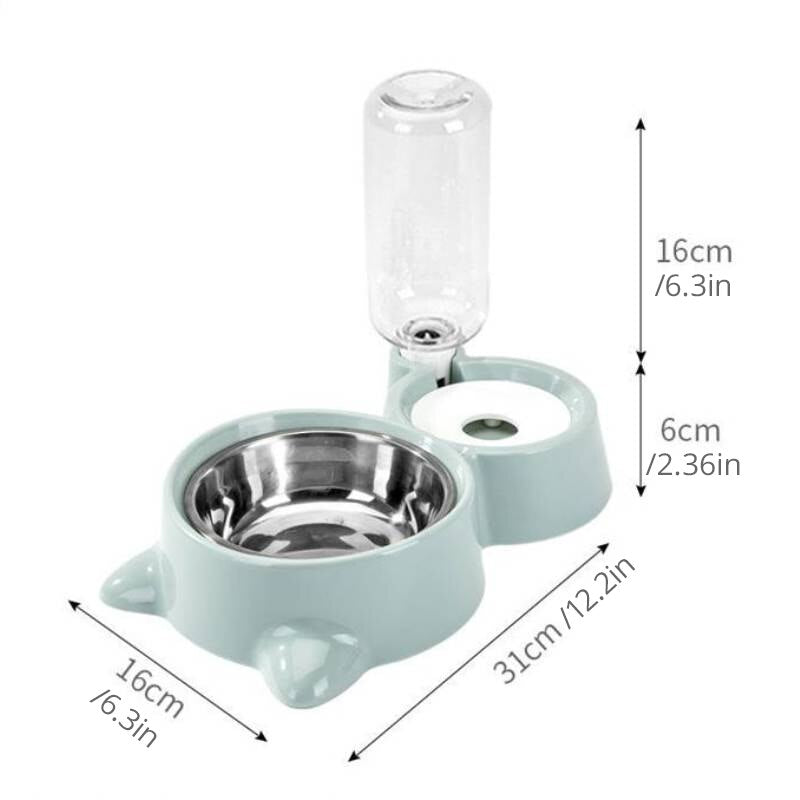 Pet Fountain Feeder Container Bowls
