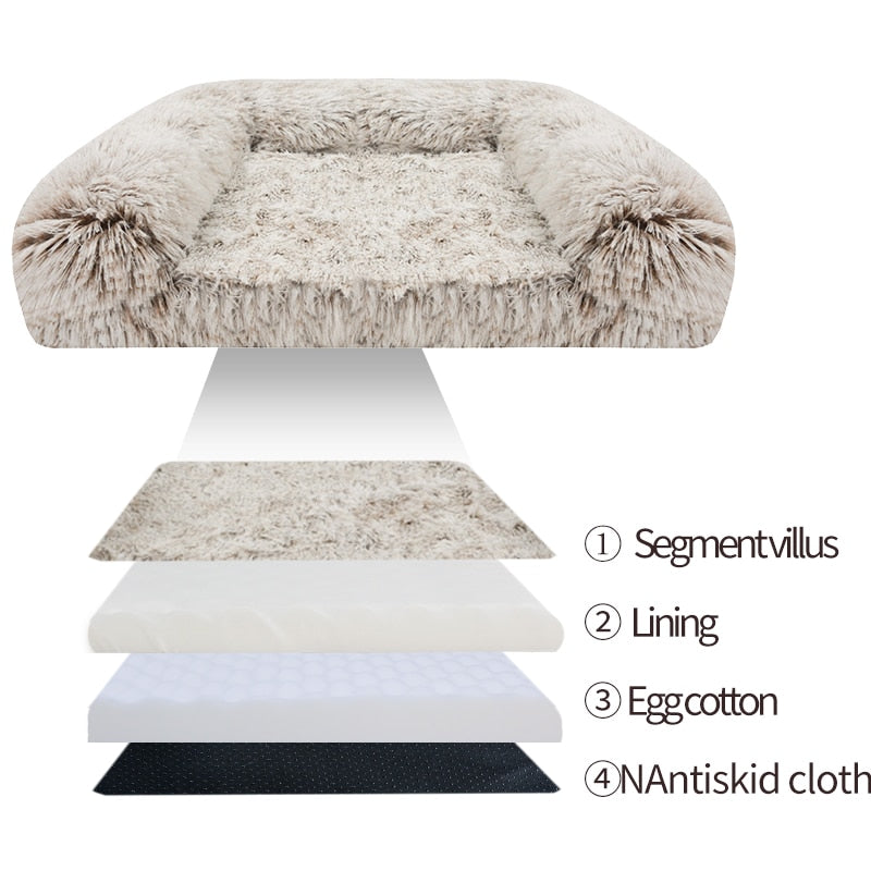 Pet Sofa Bed Plush Kennel All size Dog