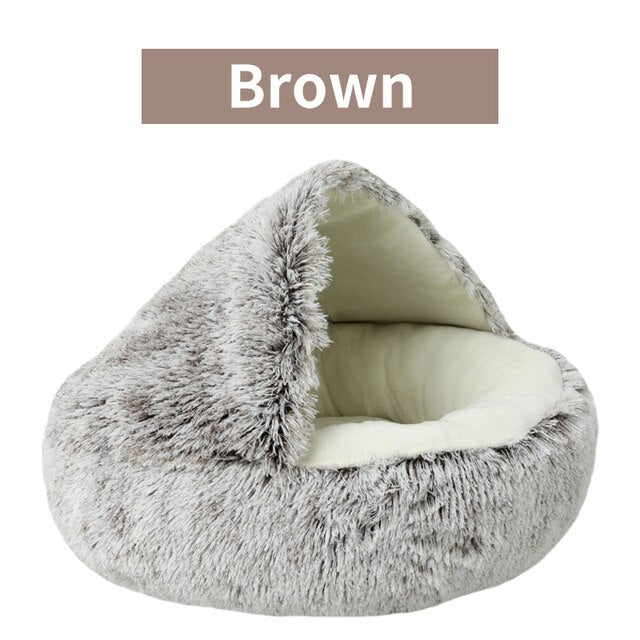Plush Pet Bed Round Cushion