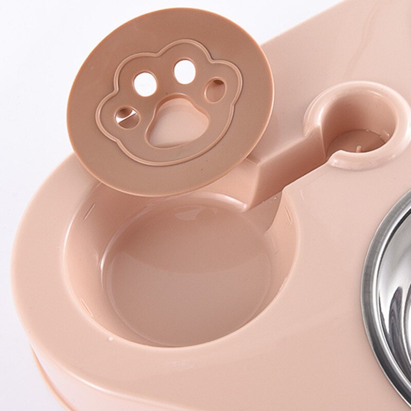 Double Bowl Pet Feeder & Stainless Drinking Automatic