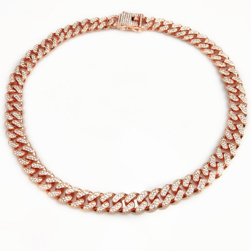 Luxury Diamond Dog Chain Collars