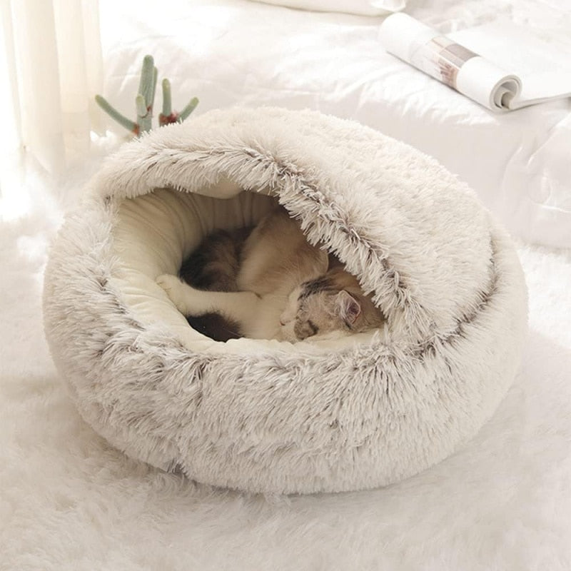 Plush Pet Bed Round Cushion