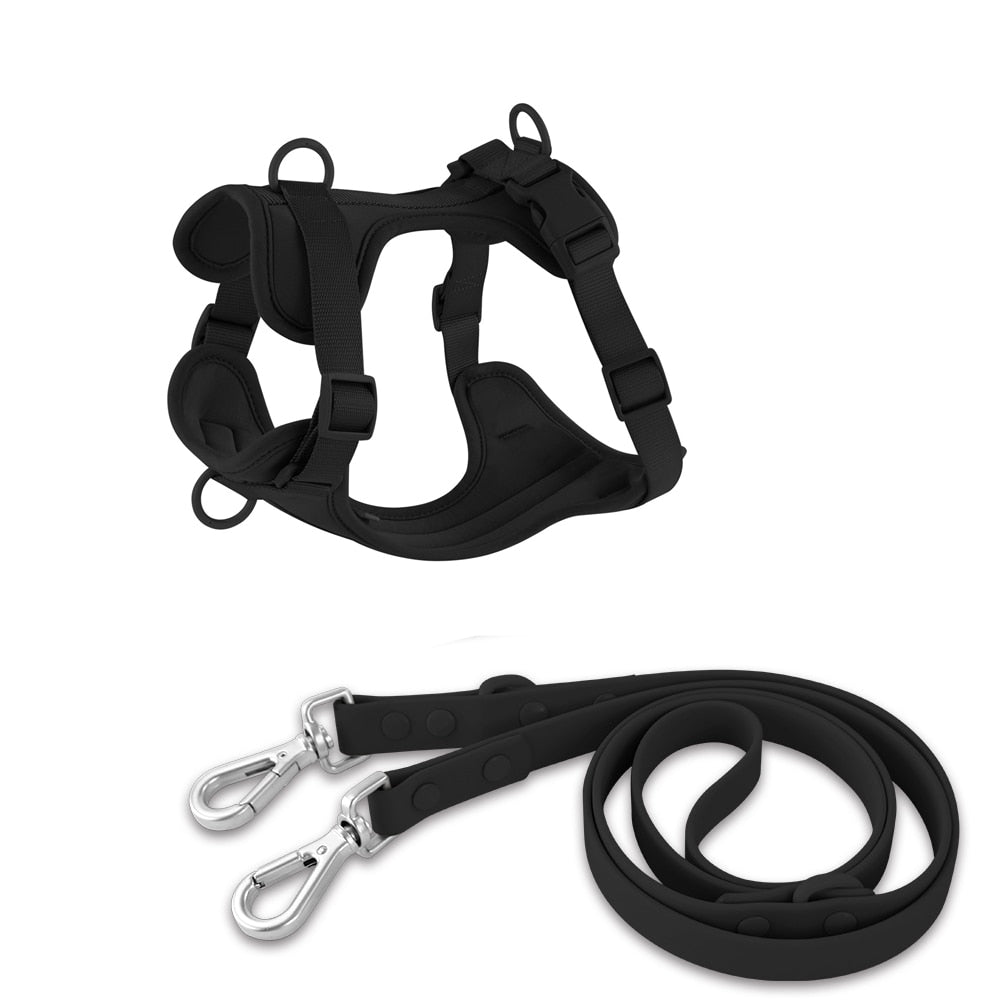 PVC Comfortable Harness Adjustable Dog Chest Strap Leash