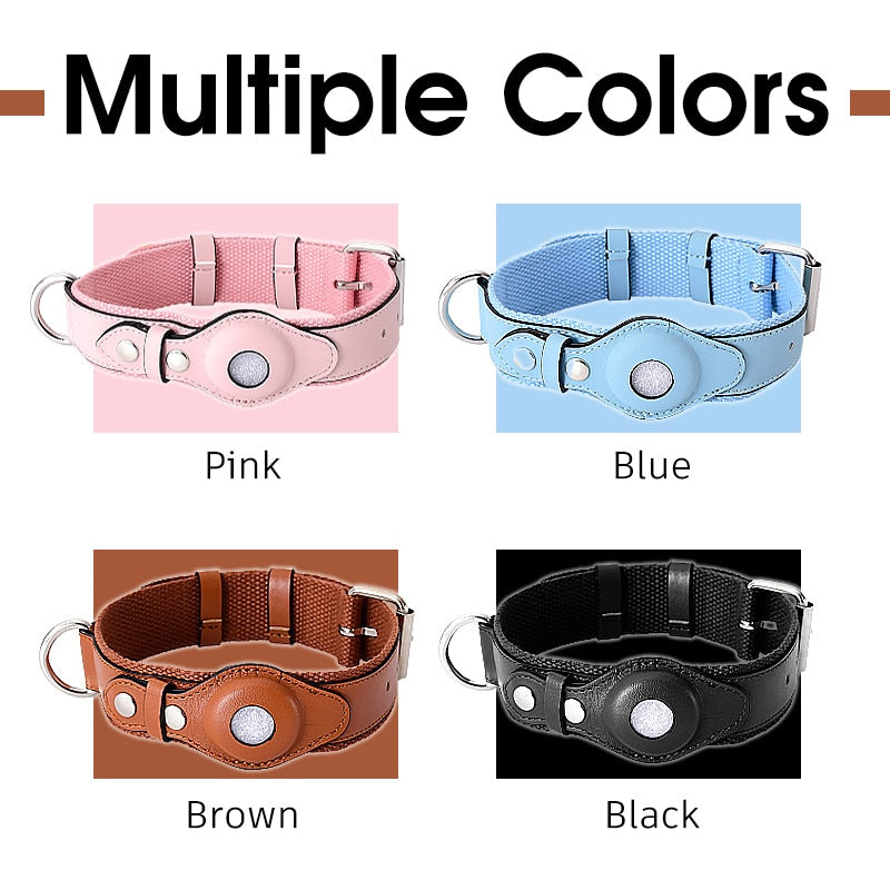 Leather Adjustable Large Service Dog Leash and Collar