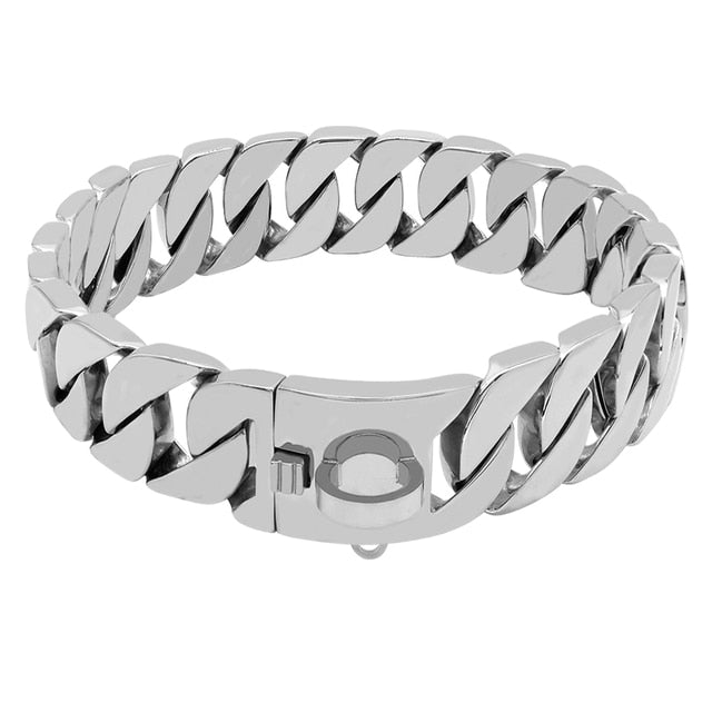 32mm Stainless Steel Dog Collar Necklaces