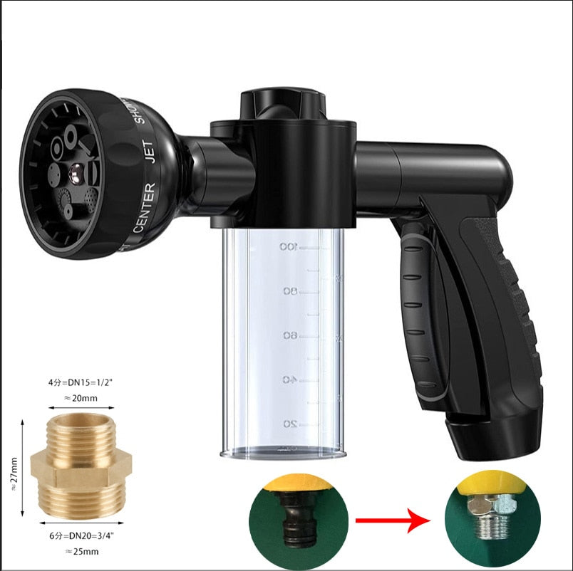 Pet Grooming Hose Sprayer Nozzle with High-pressure