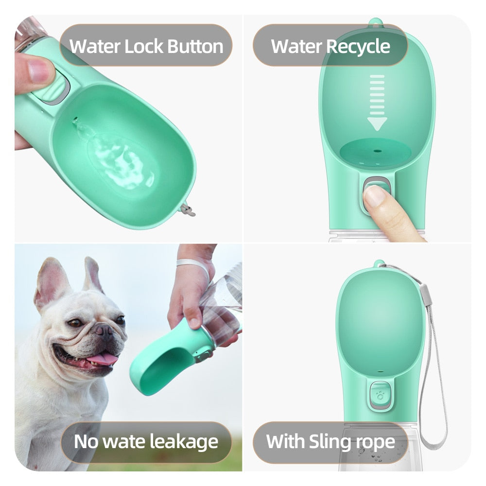 Portable Dog Water Bottle for Outdoor and Leakproof