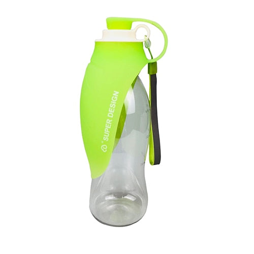 Soft Silicone Leaf Design Water Bottles for Pets