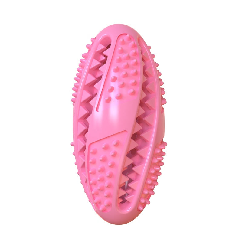 Rubber Dog Treat Ball Puppy Chew Toy Food Dispensers