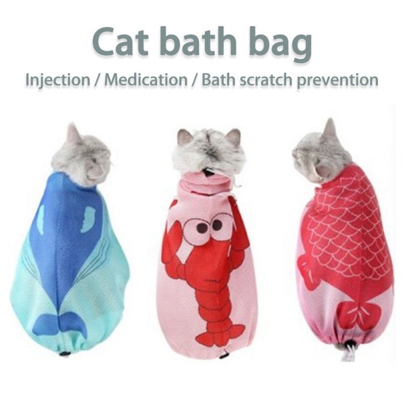 Bathing Cat Shower Bag