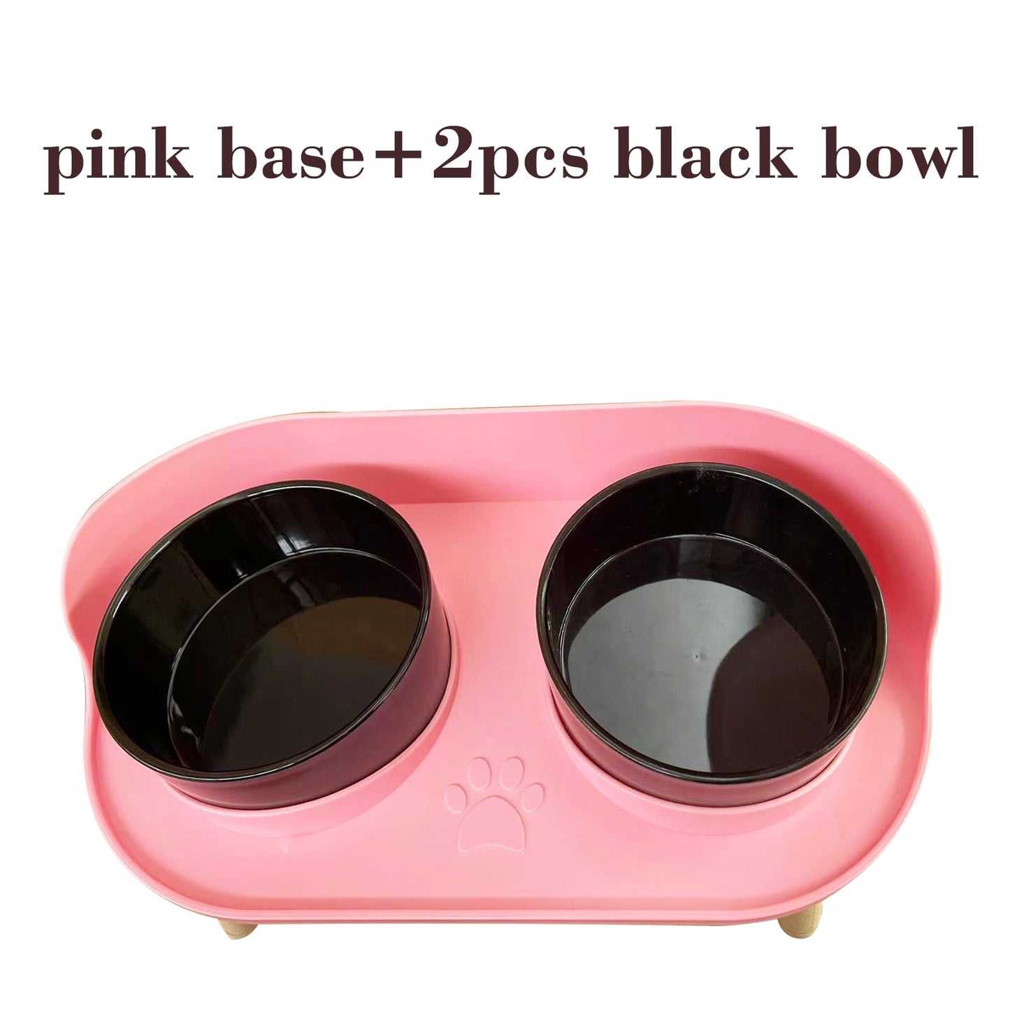 Adjustable Height Double Bowl Pet Feeder