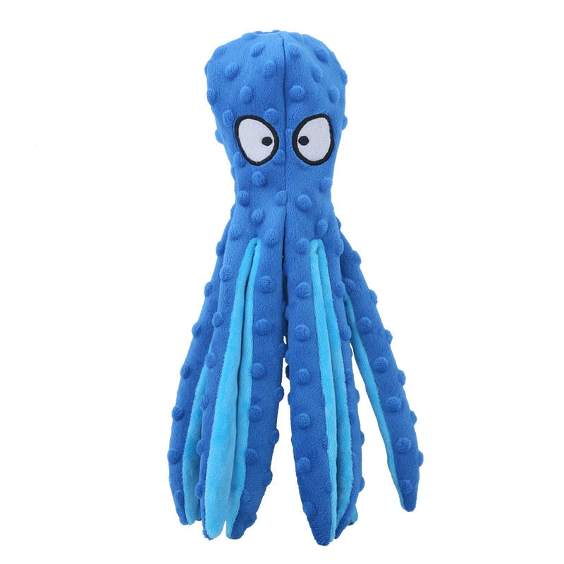 Octopus Dog Toy Soft Squeaky with 8 Legs