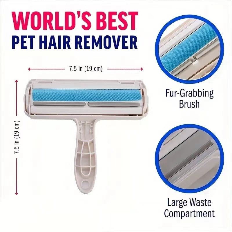 Roller Pet Hair Remover । Removing Dog Cat Self Cleaning Lint