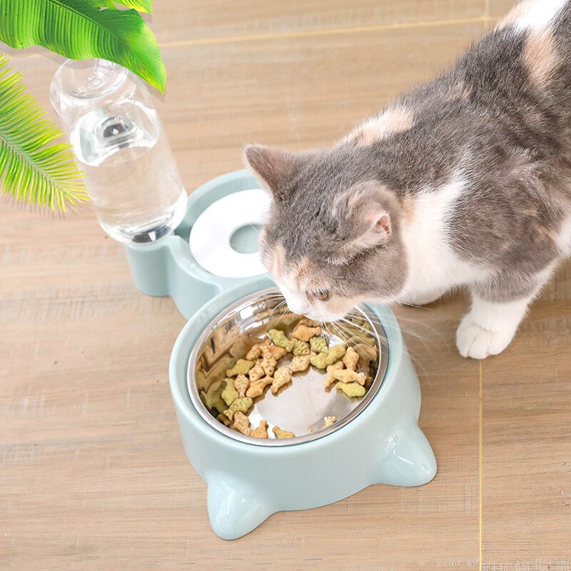 Pet Fountain Feeder Container Bowls