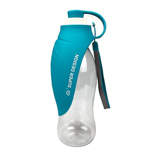 Soft Silicone Leaf Design Water Bottles for Pets