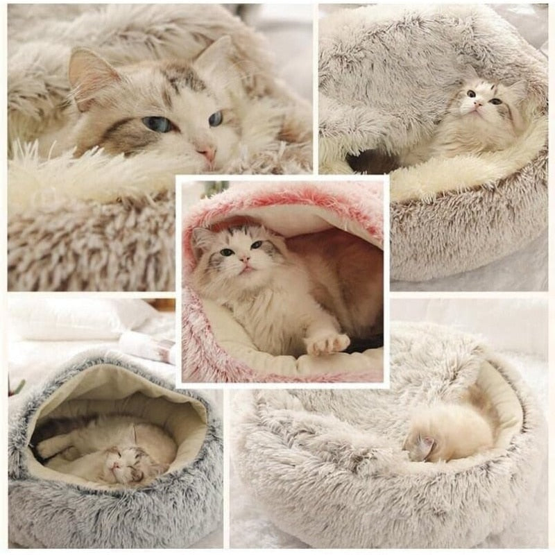 Plush Pet Bed Round Cushion