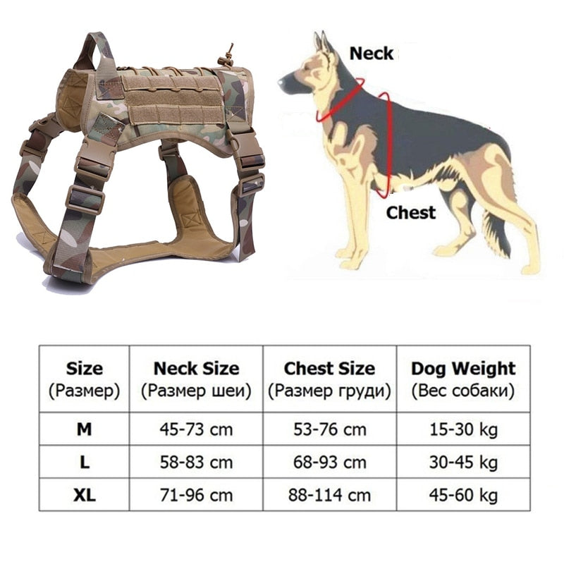 Military Dog Harness with Handle Hunting