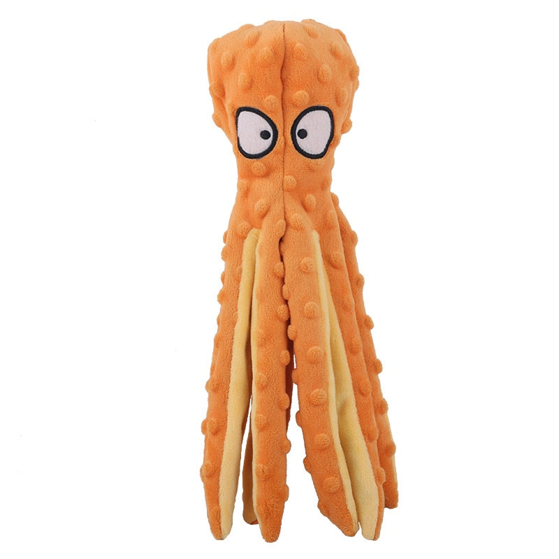 Octopus Dog Toy Soft Squeaky with 8 Legs