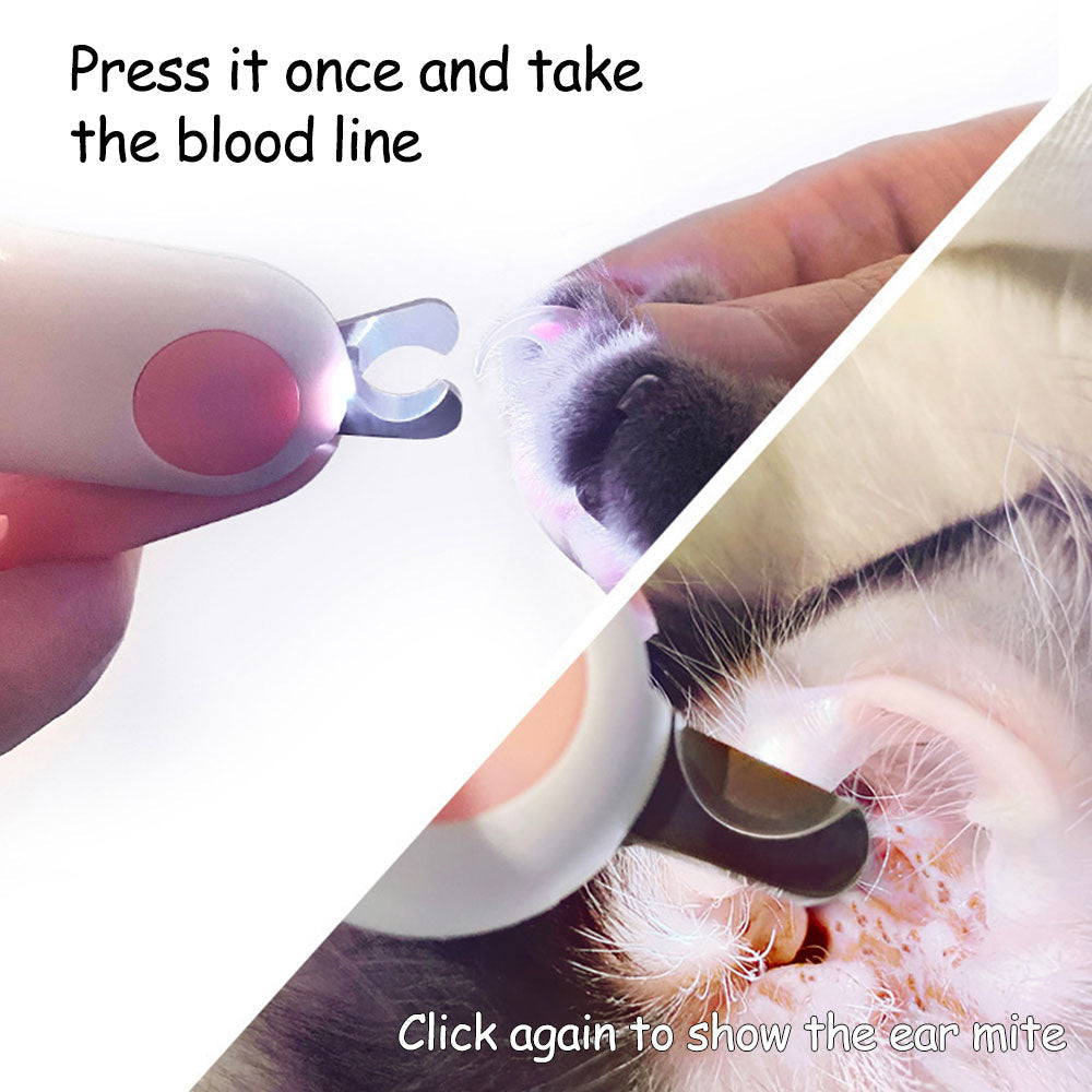 LED Pet Claw Trimmer with Safety Lock
