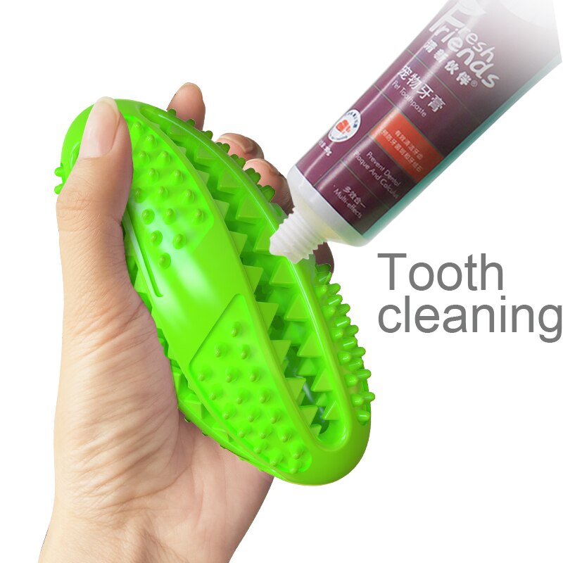 Rubber Dog Treat Ball Puppy Chew Toy Food Dispensers