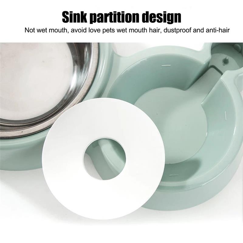 Pet Fountain Feeder Container Bowls