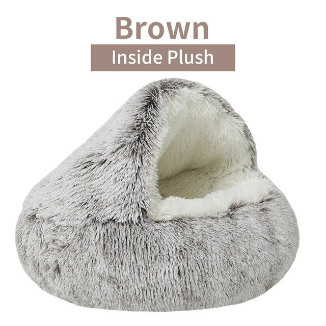 Plush Pet Bed Round Cushion