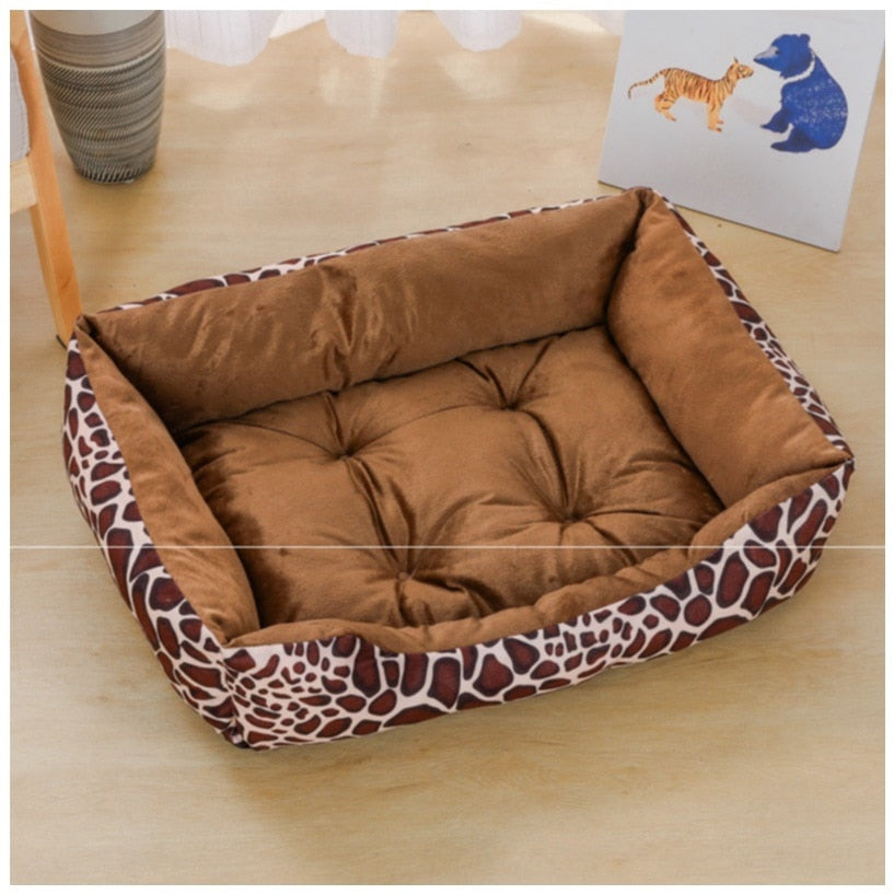 Pet Square Plush Kennel Sofa Bed Cushion