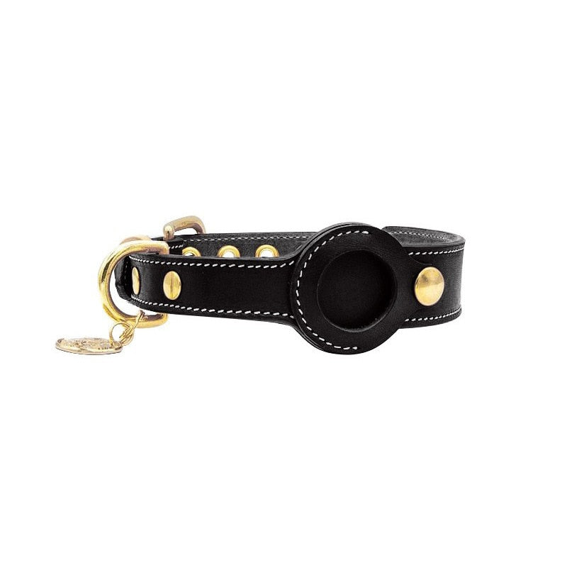 Genuine Dog Leather Collars । Rolled Leather Dog Collar