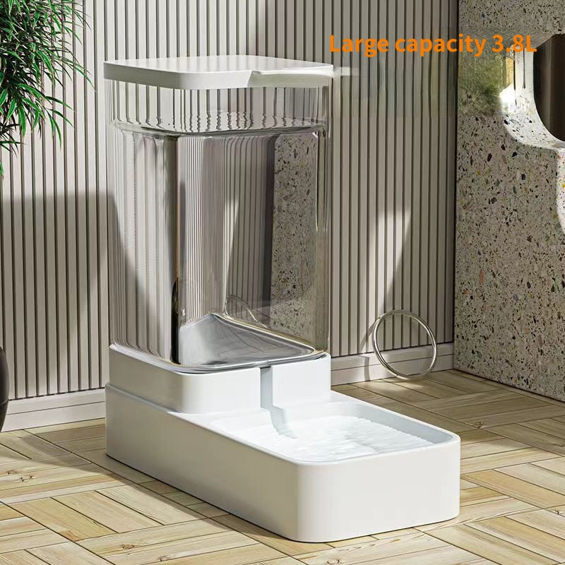 Automatic Transparent Pet Food Water Dispenser