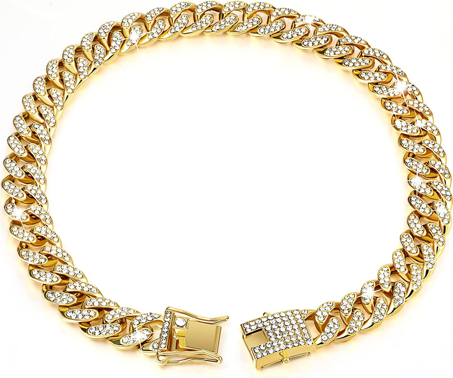 Luxury Diamond Dog Chain Collars