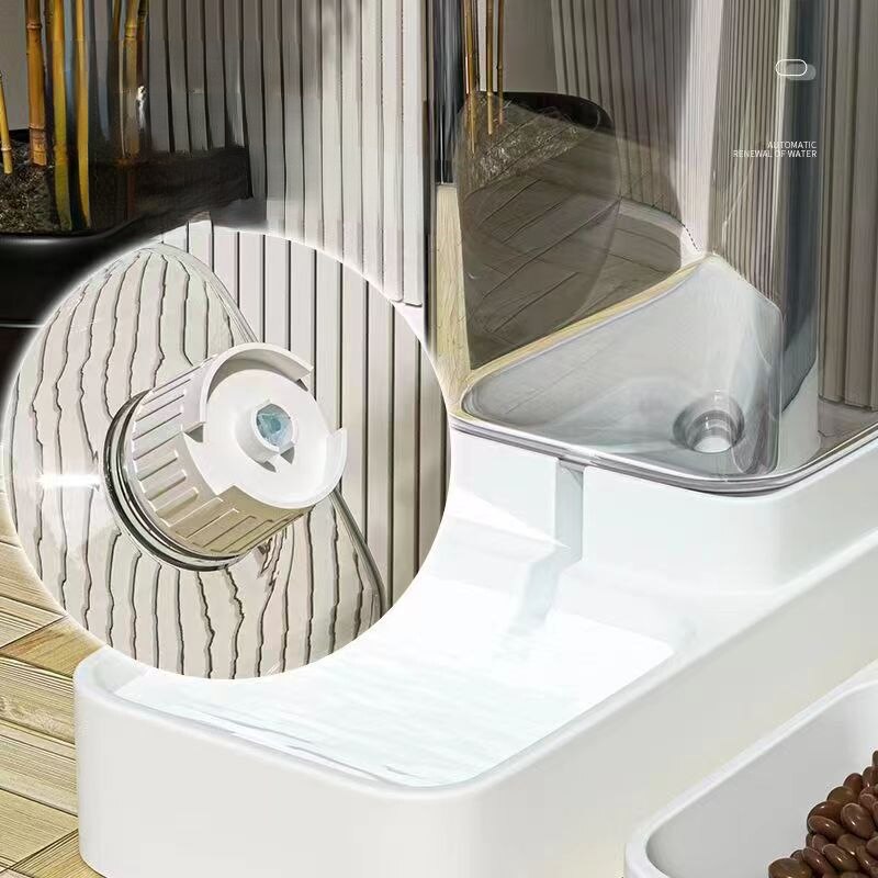 Automatic Transparent Pet Food Water Dispenser
