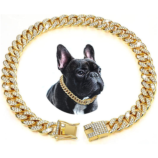 Luxury Diamond Dog Chain Collars