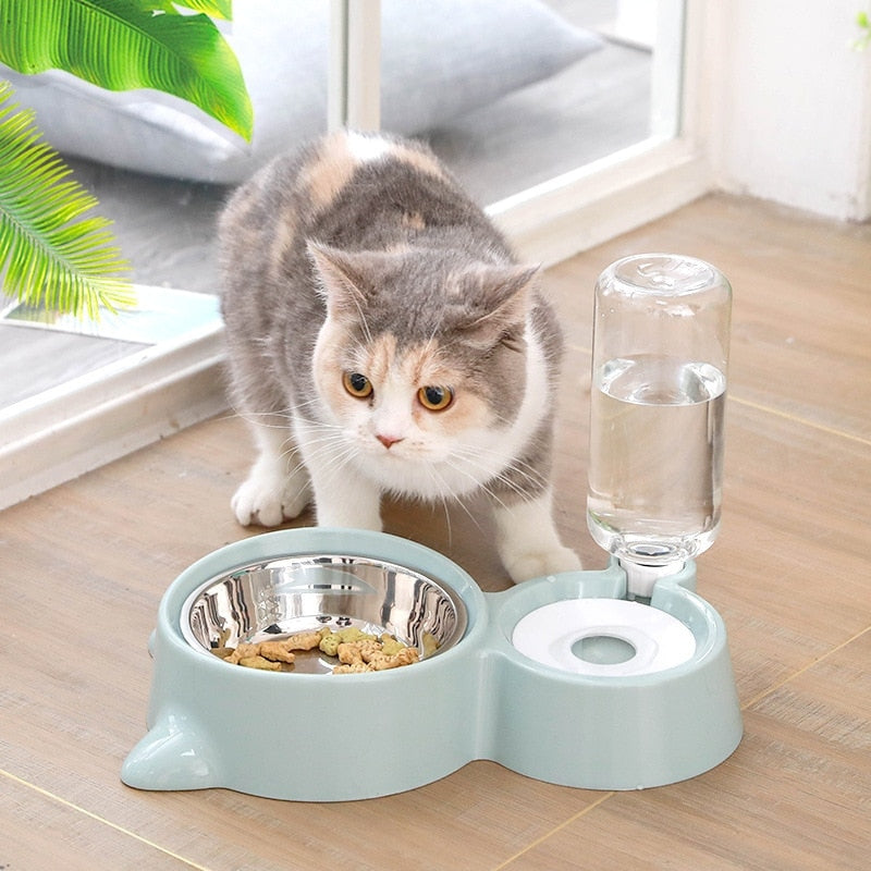 Pet Fountain Feeder Container Bowls