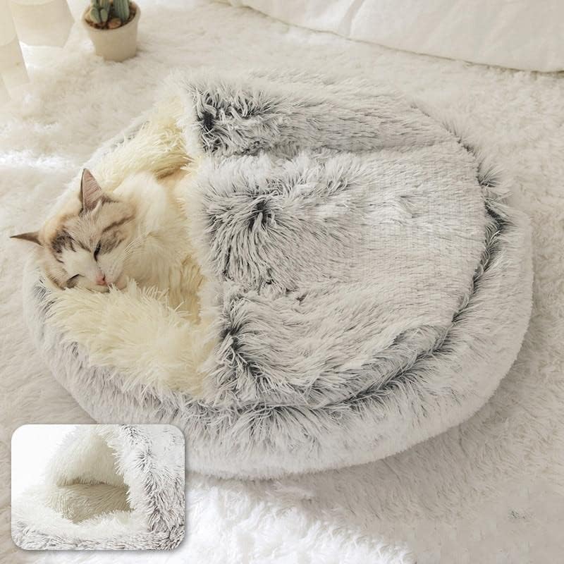 Plush Pet Bed Round Cushion
