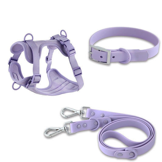 PVC Comfortable Harness Adjustable Dog Chest Strap Leash
