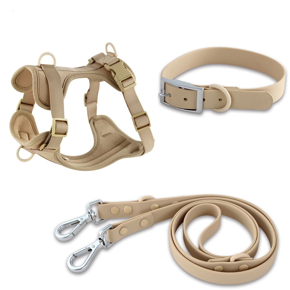 PVC Comfortable Harness Adjustable Dog Chest Strap Leash