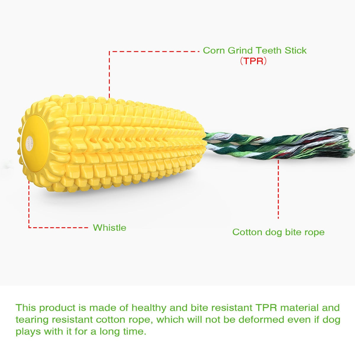 Simulation Corn Squeaky Chew Toys